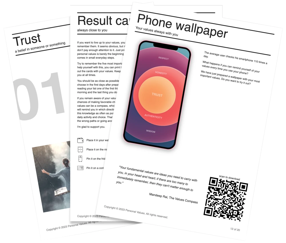 personal values report
